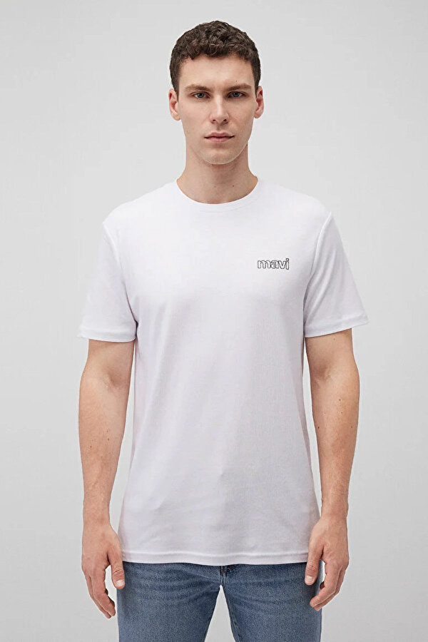 BASIC TİŞÖRT Beyaz Erkek Kısa Kol T-Shirt