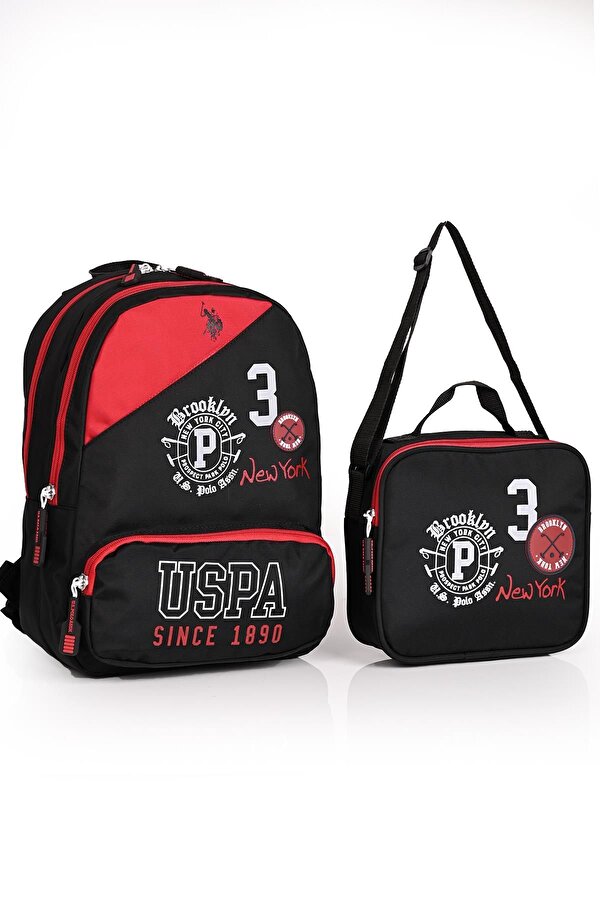 U.s Polo Assn. Plçan22204 Okul Sırt Çantası Beslenmeli Set Siyah