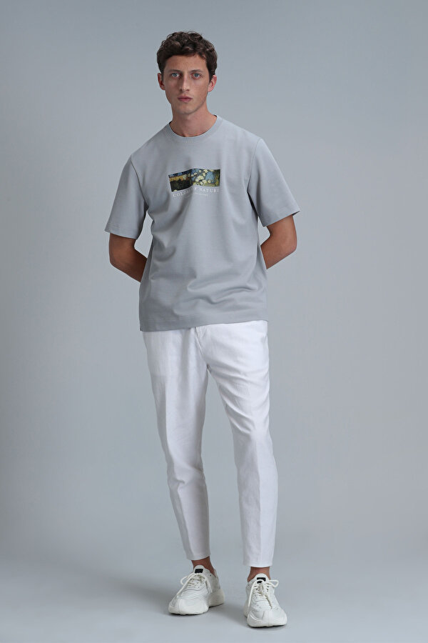 Erkek Bıanca Modern Grafik T-Shirt 111020193 Nane Yeşili