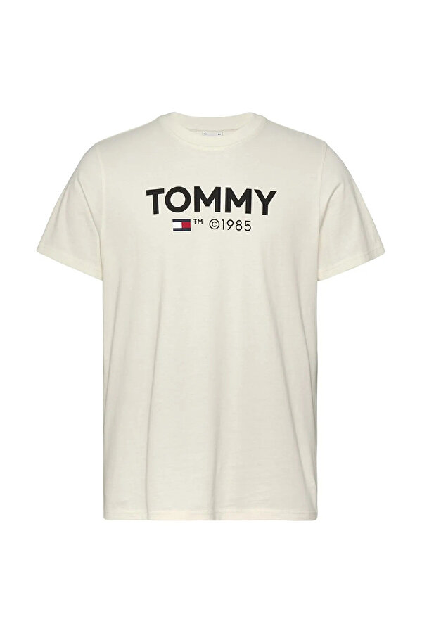 TJM SLIM ESSENTIAL TOMMY Beyaz Erkek Kısa Kol T-Shirt