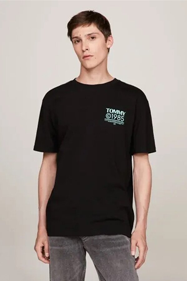 TJM REG 1985 POP TEE Siyah Erkek Kısa Kol T-Shirt