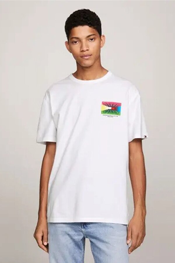 TJM REG DNA GRAPHIC TEE Beyaz Erkek Kısa Kol T-Shirt