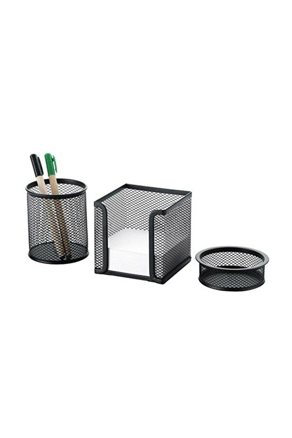 3 lü File Masaüstü Set - Siyah 8915