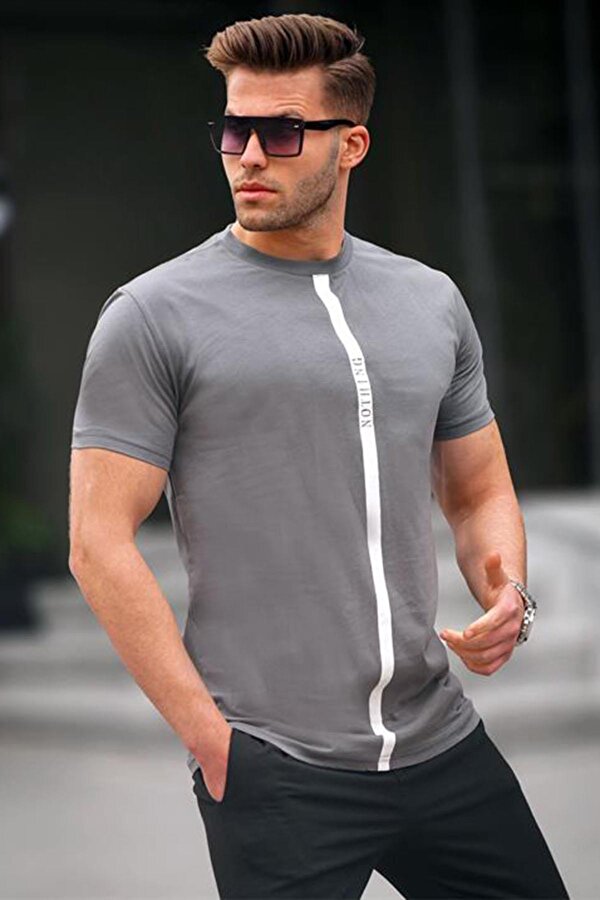Baskılı Füme T-Shirt 5378