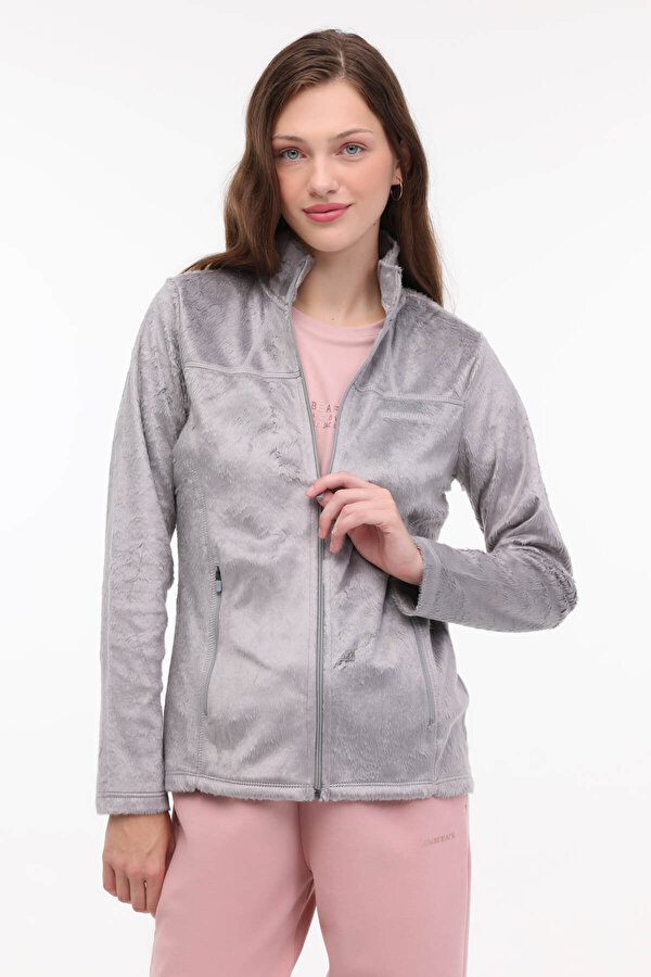 W-SD900 MAY FULL ZIP POLA GRI Kadın Polar