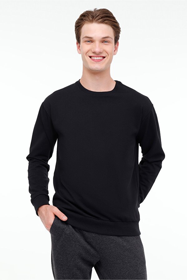 MR RJN90 C SW 4PR Siyah Erkek Sweatshirt