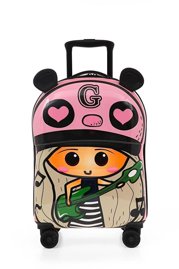 5253 Kabin Boy Çocuk Valizi Pembe