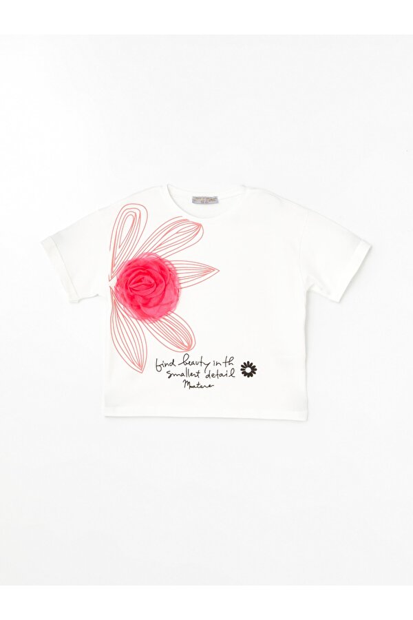 Kız Çocuk Nakışlı Beauty Flower Bluz