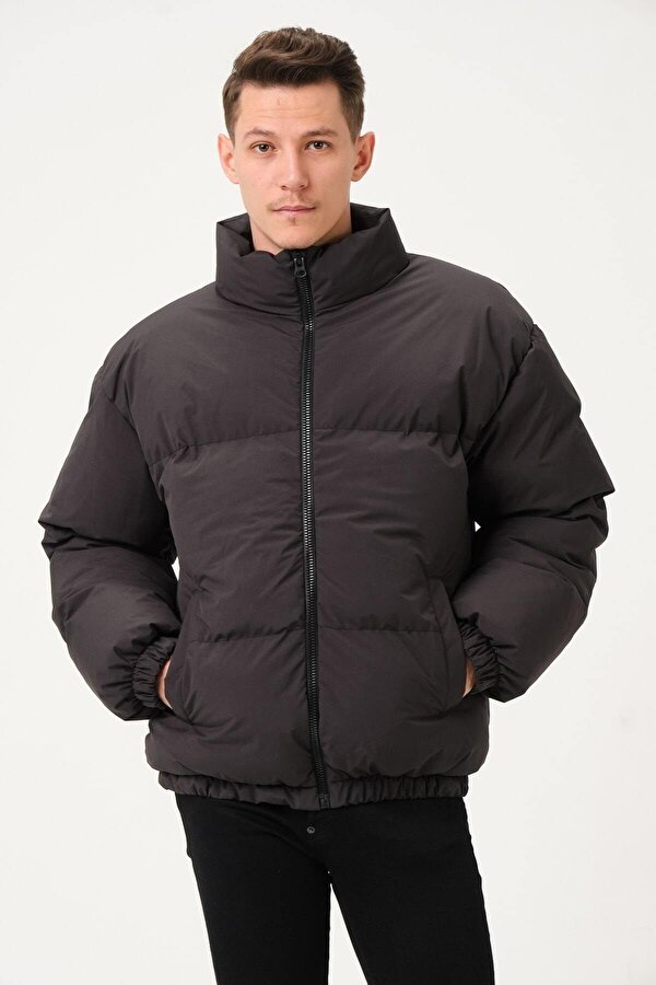 Unisex Yağmur Rüzgar Geçirmez Bomber Oversize Şişme Mont Ceket Kaban Waterproof