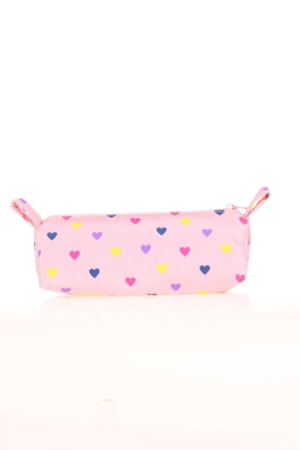 Triangle Punch Kalem Çantası Pink K2580