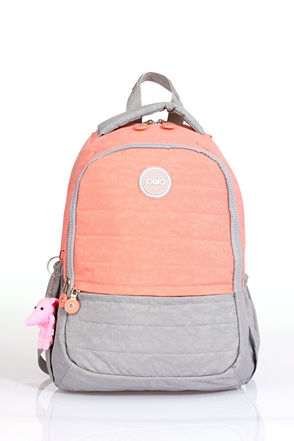 My polo 8780 İlkokul çantası okul çantası üç bölmeli  ilköğretim çantası Suluk bölmeli YAVRU AĞZI