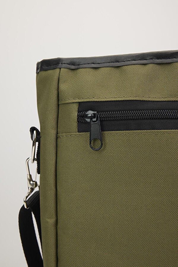 Unisex Ayarlanabilir Çapraz Askılı Haki Postacı Omuz Çantası