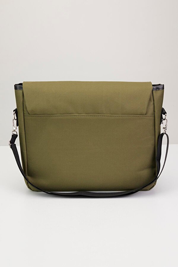 Unisex Ayarlanabilir Çapraz Askılı Haki Postacı Omuz Çantası