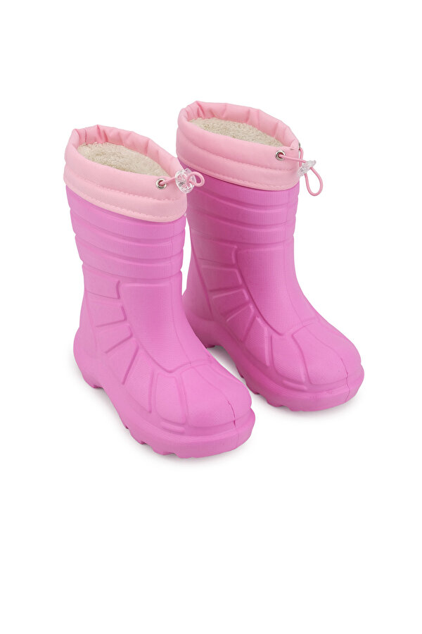 Kız Çocuk Kışlık Eva Boğazdan Lastikli Sessiz Taban Kar Bot Çizme