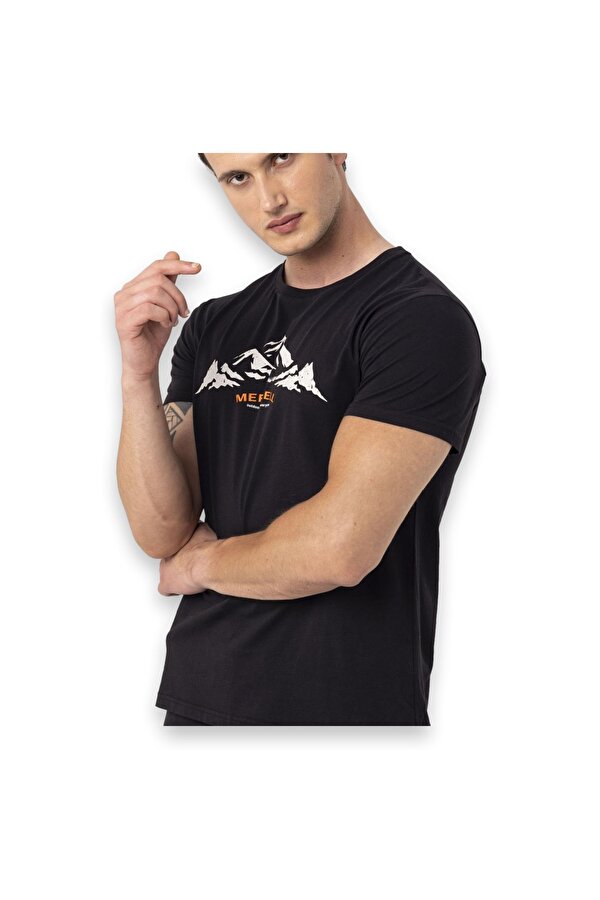 Taurus M Kısa Kollu Siyah Erkek T-Shirt