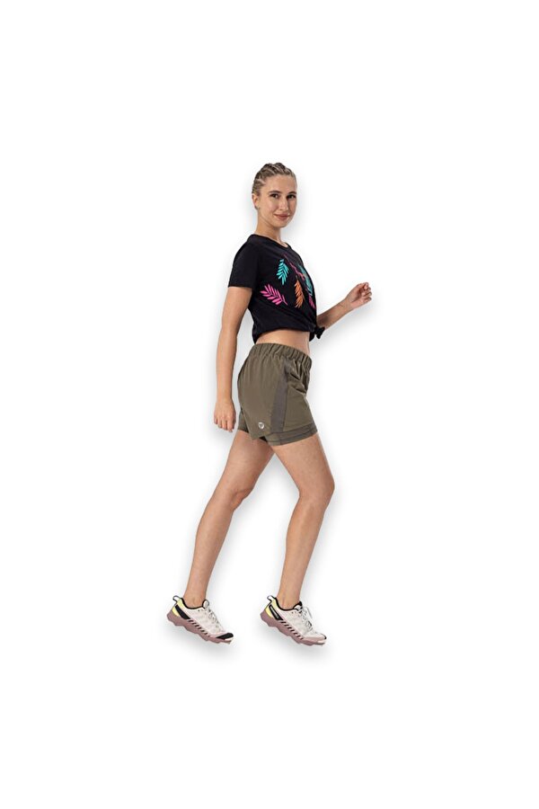 Tia W Kısa Kollu Siyah Kadın T-Shirt