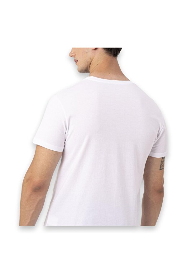 Taurus M Kısa Kollu Beyaz Erkek T-Shirt