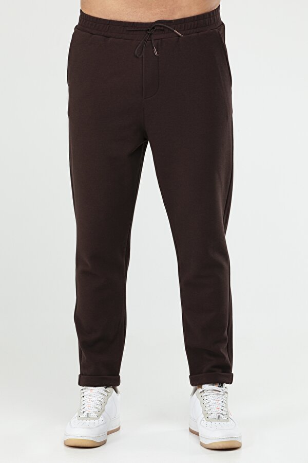 Kahverengi Regular Pamuklu Erkek Spor Pantolon XD0415