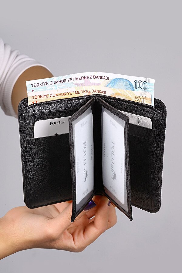 Kutulu Erkek Parfüm Kemer Cüzdan Kartlık Seti Siyah