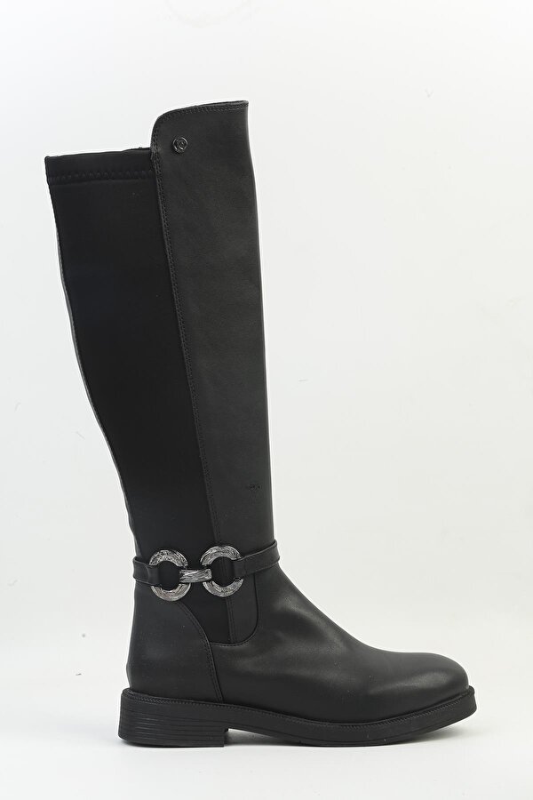 ® | PC-54121 - 3076 Siyah Cilt - Kadın Çizme