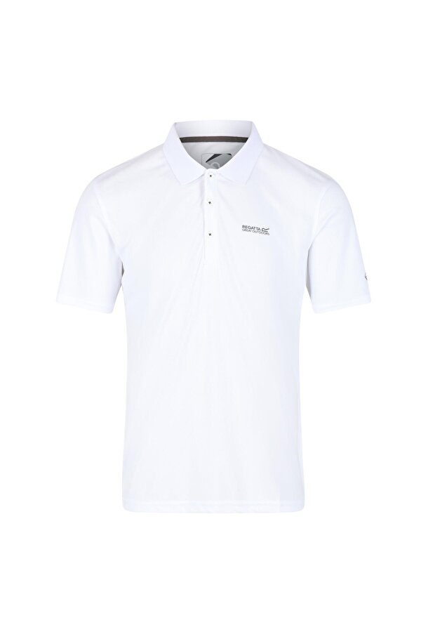 Maverik V Polo Yaka Erkek T-Shirt-BEYAZ