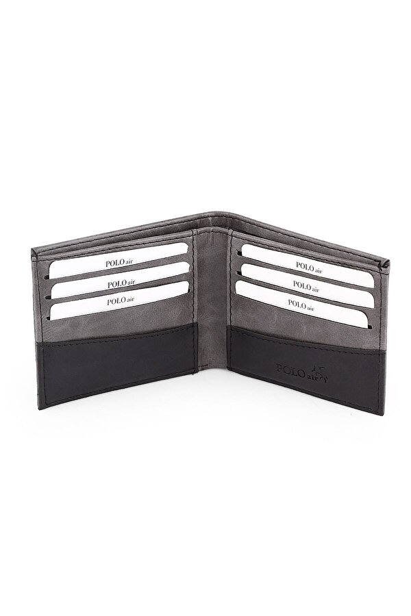 Kutulu Erkek Parfüm Kemer Cüzdan Kartlık Seti Gri