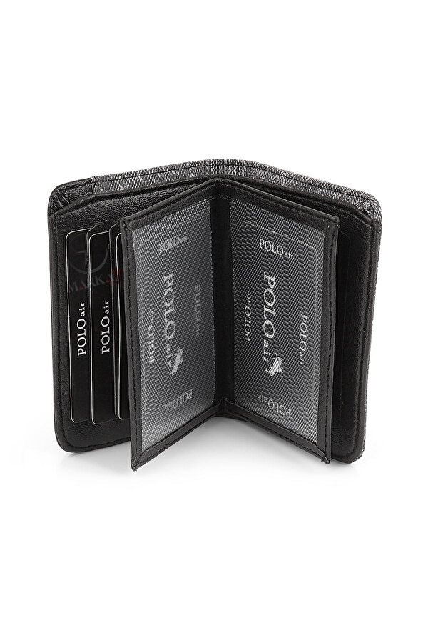 Kutulu Spor Gri Erkek Cüzdan Kemer Kartlık Seti