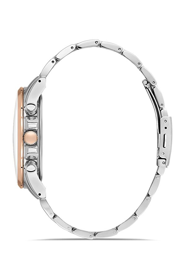 Metal Kordon Spor Erkek Kol Saati Gümüş-Bakır  PL-0834E6x