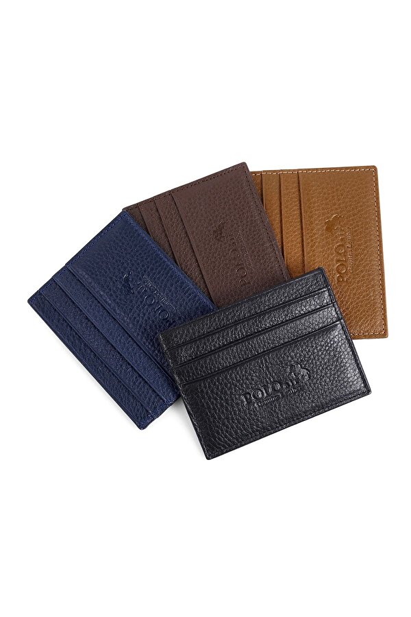 Hakiki Deri Taba Kredi Kartlık Kutusunda