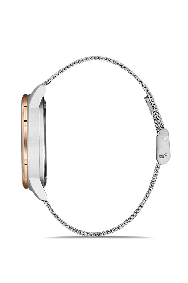 Unisex Dokunmatik Kol Saati Hasır Kordon Touch Gümüş-bakır