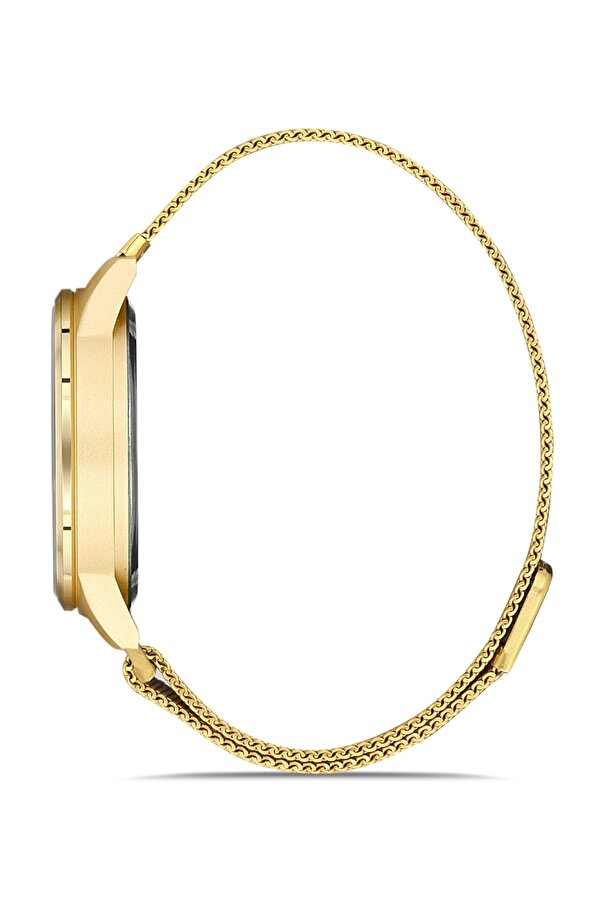 Unisex Dokunmatik Kol Saati Hasır Kordon Touch Altın