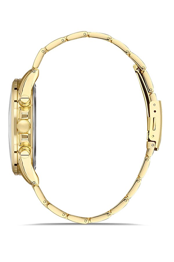 Erkek Kol Saati Kemer Cüzdan Kartlık Parfüm Hediyelik Kutusunda Kombin Sarı Taba Set