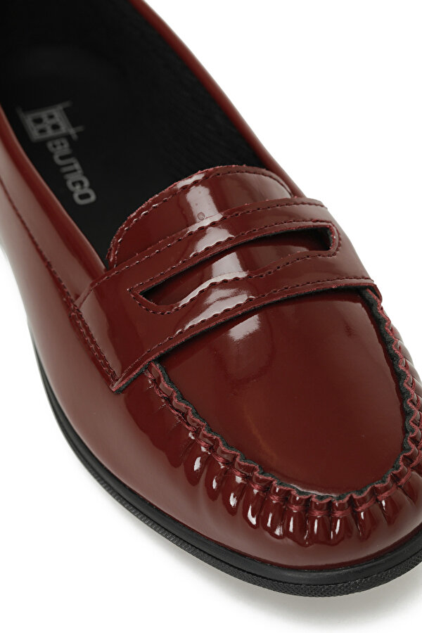 24K-513 4PR Bordo Kadın Loafer