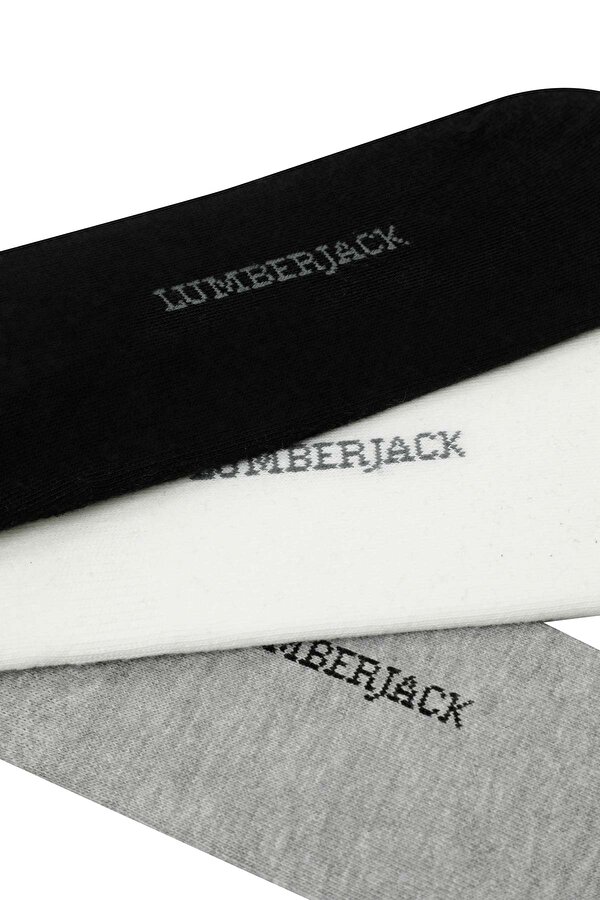 Lumberjack Ml Creamy 3Lu 32Ptk1 4Pr Черный Мужчина Носки Пинетки