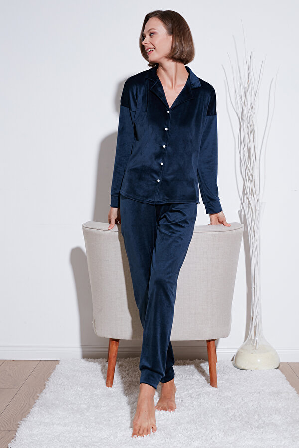 Bayan Pijama Takımı 6097110 LACİVERT