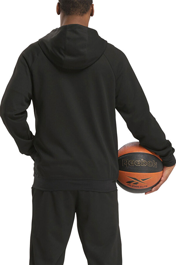 Reebok Reebok Hoopwear Full Zip Черный Мужчина Толстовка На Молнии