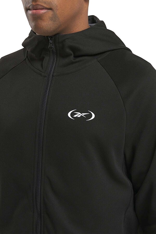 Reebok Reebok Hoopwear Full Zip Черный Мужчина Толстовка На Молнии