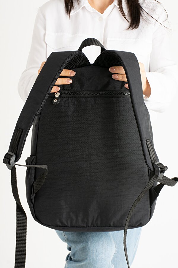 Mega 2009 Suya Dayanıklı Klinkır Okul Çantası Sırt Çantası SİYAH