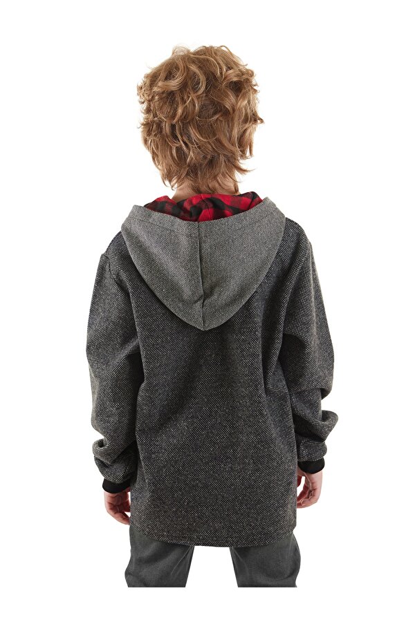 Dino Erkek Çocuk Kapüşonlu Sweatshirt