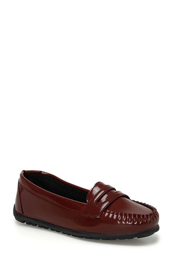 24K-513 4PR Bordo Kadın Loafer