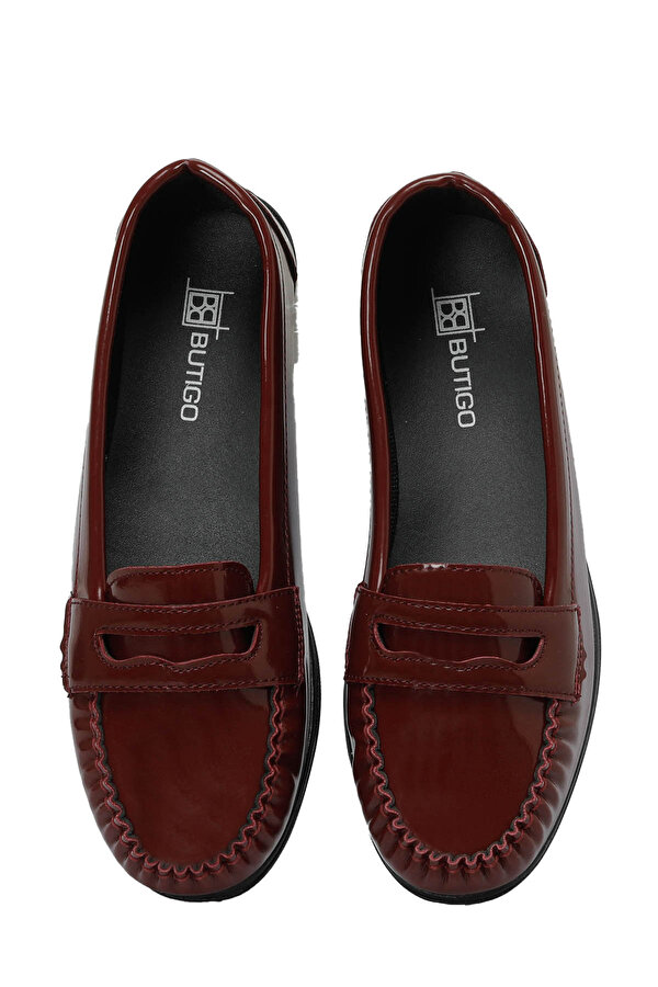 24K-513 4PR Bordo Kadın Loafer