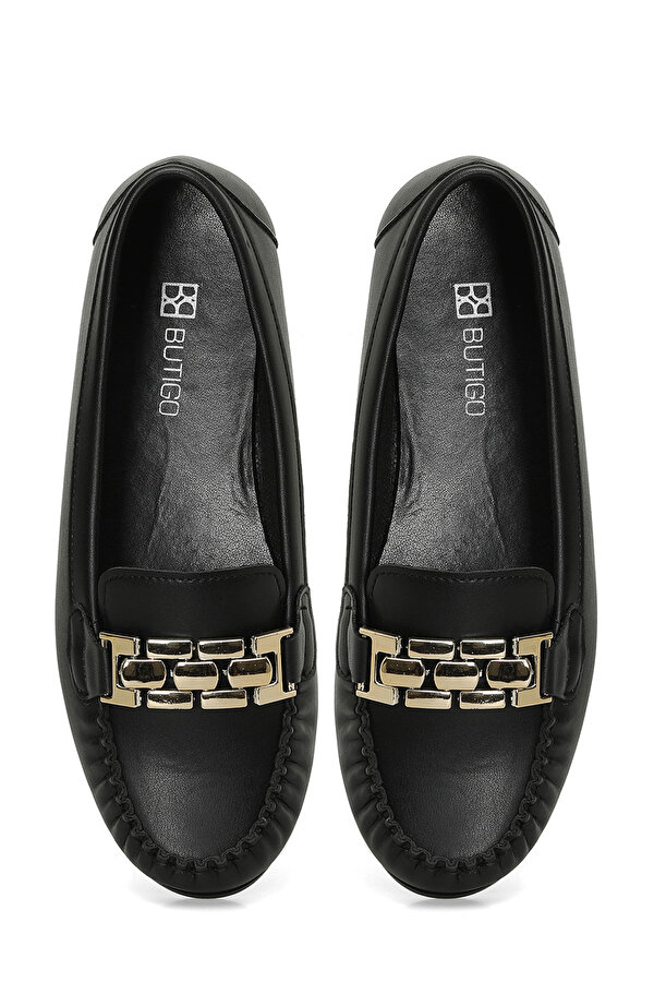 24K-512 4PR Siyah Kadın Loafer