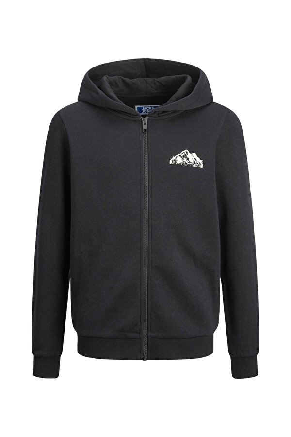JCOMOUNTAIN LOGO HOODIE Siyah Erkek Çocuk Fermuarlı Sweatshirt
