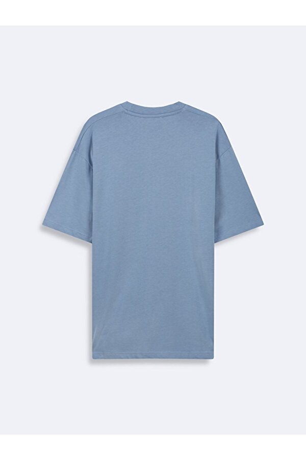 Oversıze Mavi T-shırt