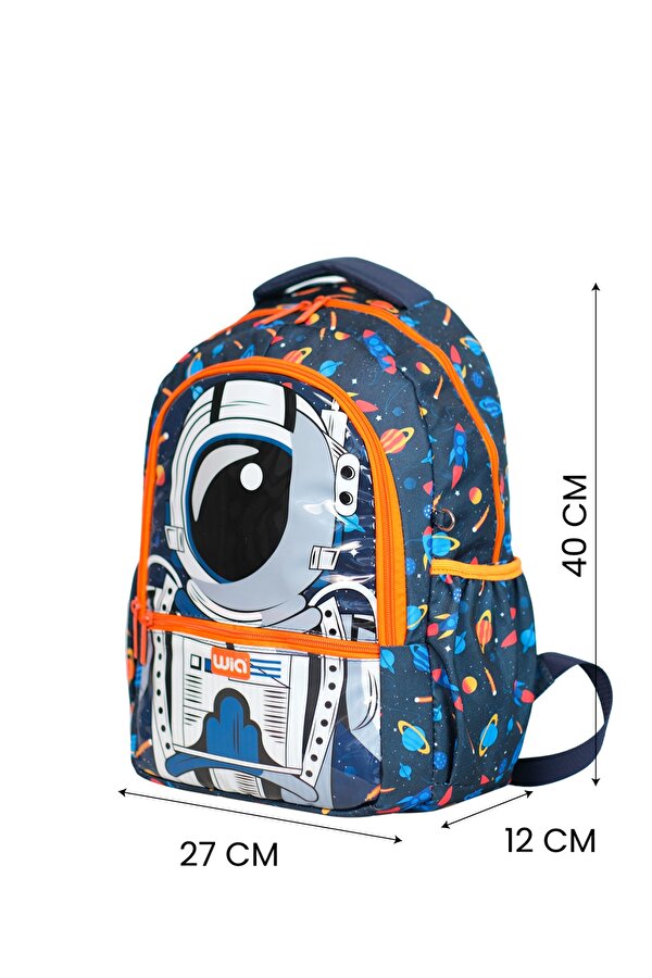 Astronot Erkek Çocuk Çanta Seti Lacivert
