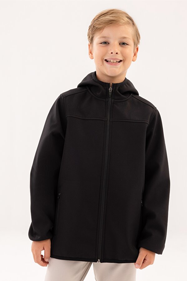 KU BTS 5KDS08 4PR Siyah Erkek Çocuk Softshell