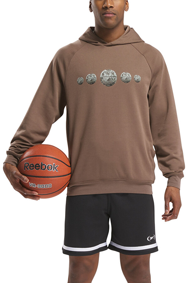 Clothing Reebok Reebok Hoopwear Hoodie Коричневый