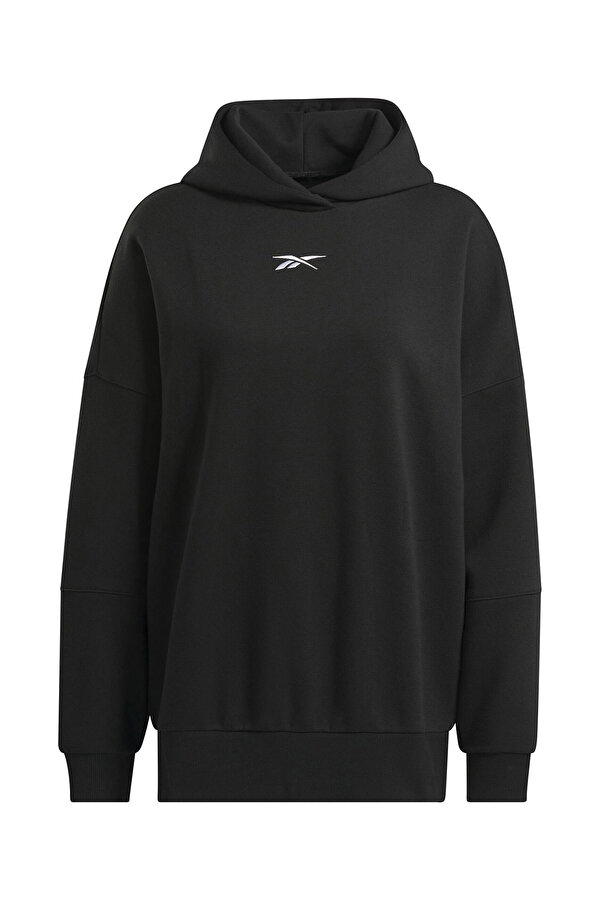 LUX OVERSIZED HOODIE Siyah Kadın Sweatshirt
