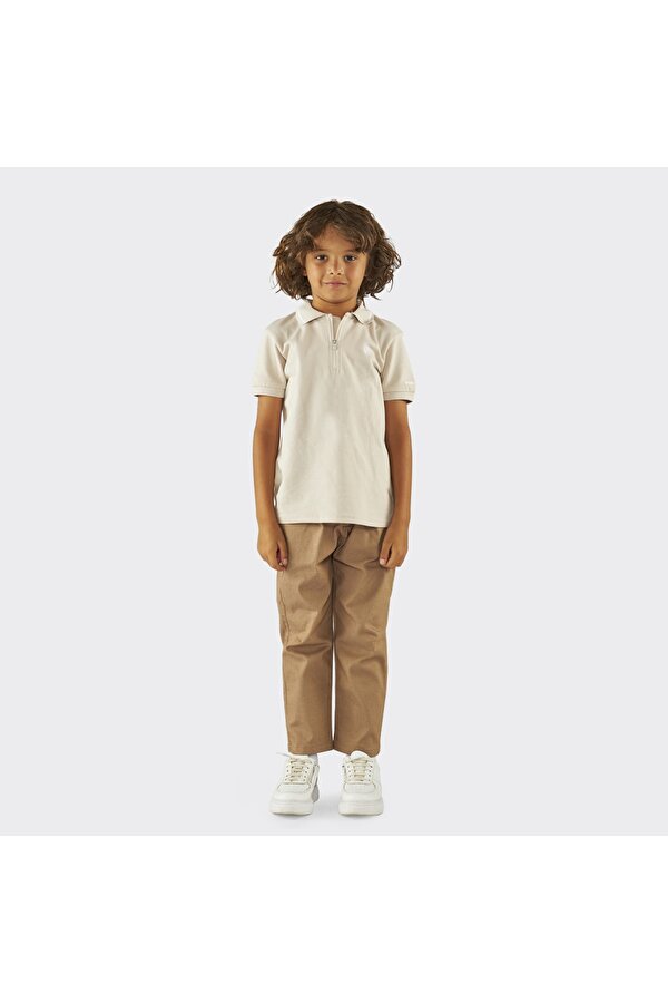 Erkek Çocuk  Triko Yakalı Pike T-shirt