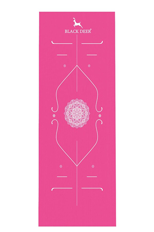 Hizalamalı Yoga Pilates Esneme Matı Egzersiz Minderi 180x55 cm 10 mm